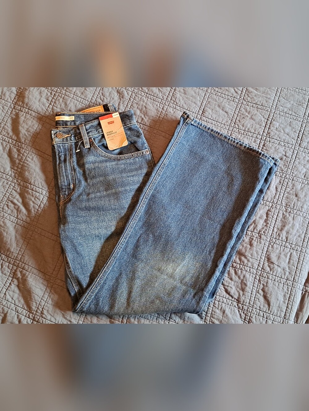 Levi's Middy Loose Bootcut Denim Jeans (Dark Wash)